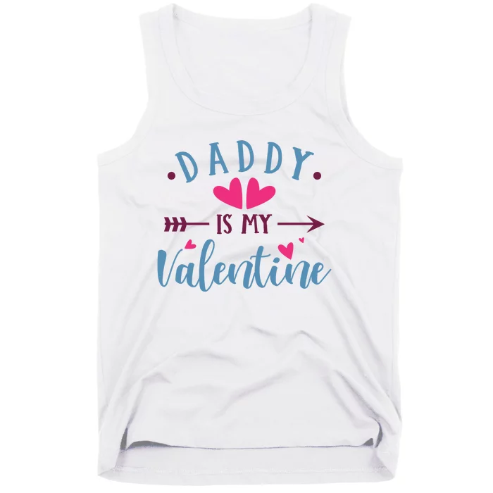 Daddy Is My Valentine Cute Holiday Tank Top