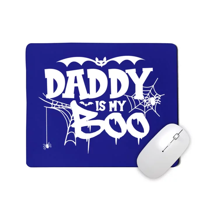 Daddy Is My Boo Spooky Halloween Creepy Ghostly Design Funny Gift Mousepad