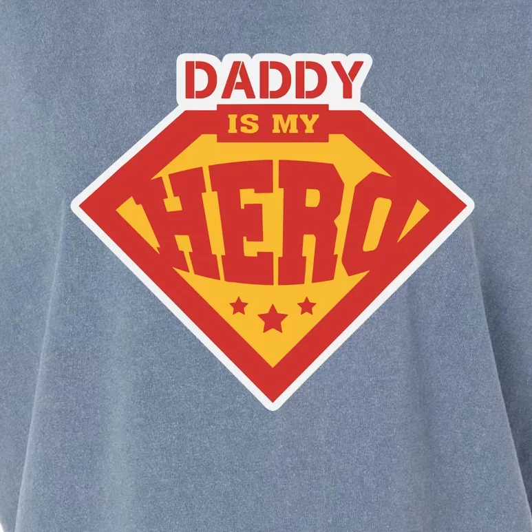 Daddy Is My Hero Daddy Superhero Funny Fathers Day Garment-Dyed Women's Muscle Tee