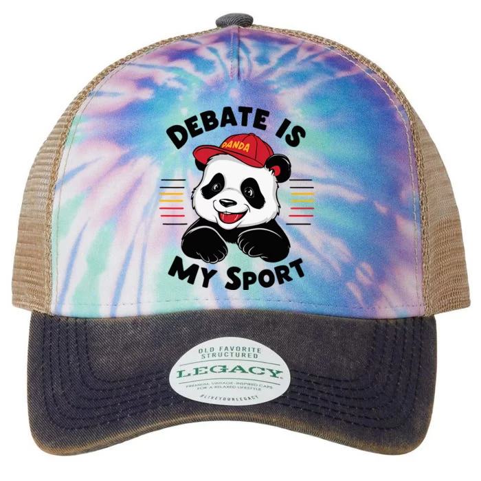 Debate Is My Sport Debate Team Intellectual Club Legacy Tie Dye Trucker Hat