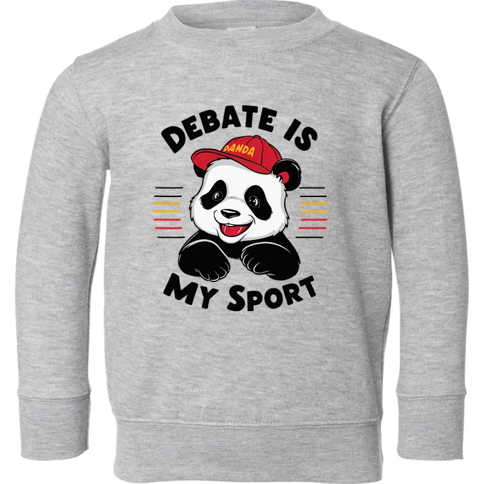 Debate Is My Sport Debate Team Intellectual Club Toddler Sweatshirt