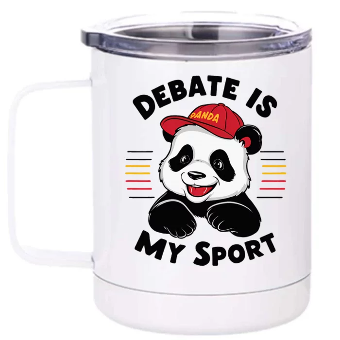 Debate Is My Sport Debate Team Intellectual Club Front & Back 12oz Stainless Steel Tumbler Cup