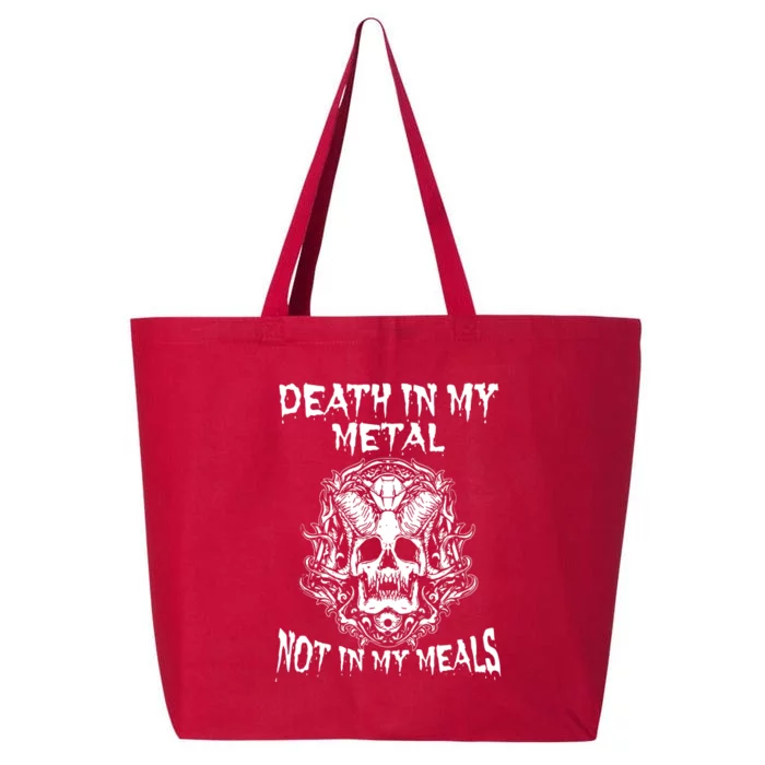 Death In My Metal Not In My Meals 25L Jumbo Tote