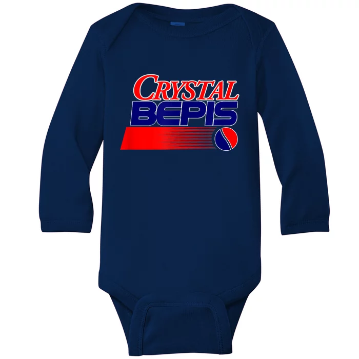 Dank Internet Meme Crystal Bepis Funny Parody Memes Baby Long Sleeve Bodysuit