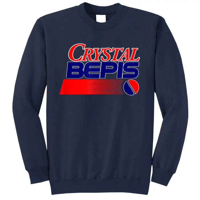 Dank Internet Meme Crystal Bepis Funny Parody Memes Tall Sweatshirt