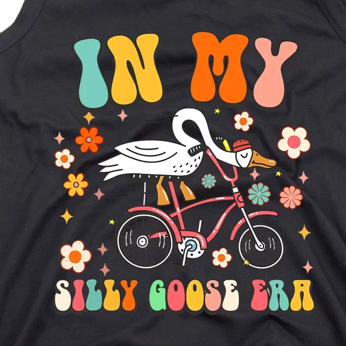 Duck In My Silly Goose Era Goose Funny Tank Top