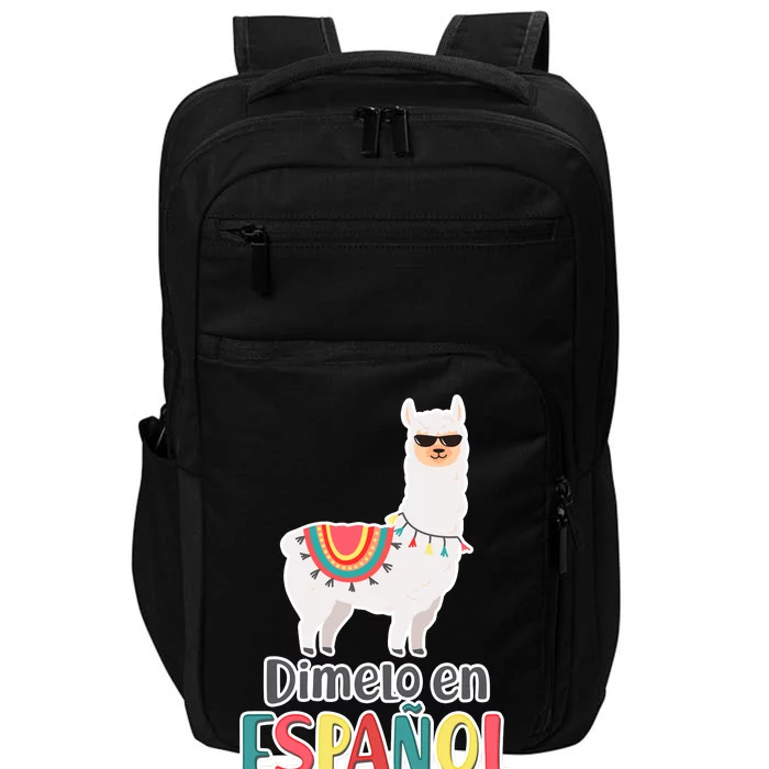 Dimelo en Espanol por Favor Spanish Llama Impact Tech Backpack