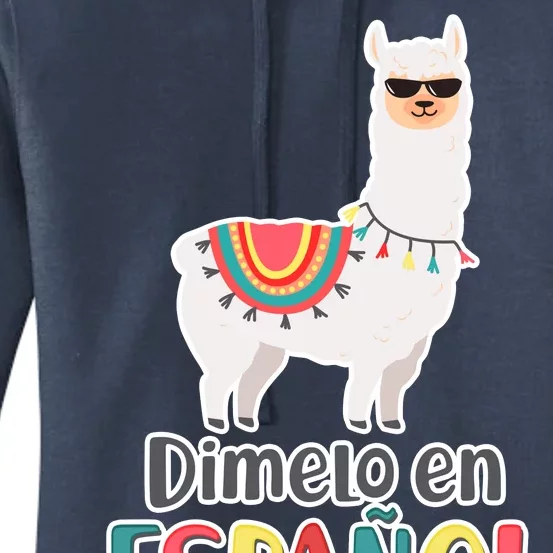 Dimelo en Espanol por Favor Spanish Llama Women's Pullover Hoodie