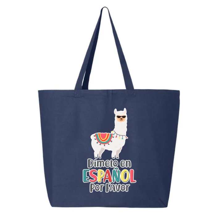 Dimelo en Espanol por Favor Spanish Llama 25L Jumbo Tote