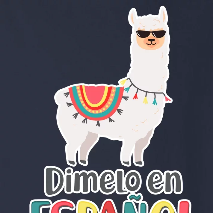 Dimelo en Espanol por Favor Spanish Llama Toddler Long Sleeve Shirt