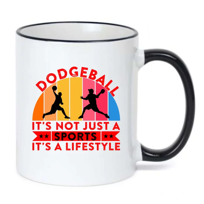 Dodgeball ItS Not Just A Sports ItS A Lifestyle Black Color Changing Mug