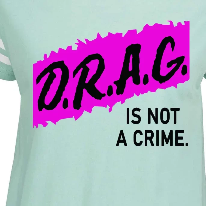 Drag Is Not A Crime, Drag Queen Enza Ladies Jersey Football T-Shirt