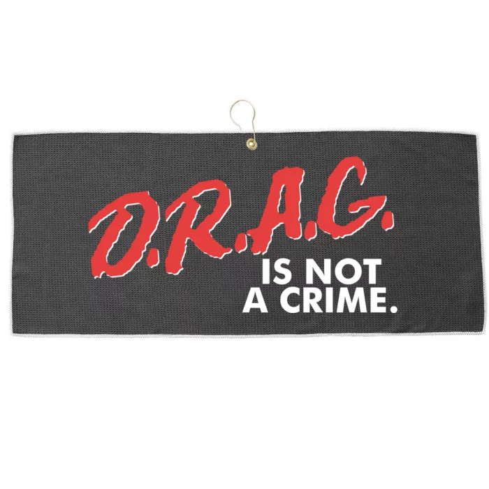 DRAG Is Not A Crime Large Microfiber Waffle Golf Towel