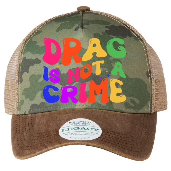 Drag Is Not A Crime LGBT Gay Pride Equality Drag Queen Legacy Tie Dye Trucker Hat