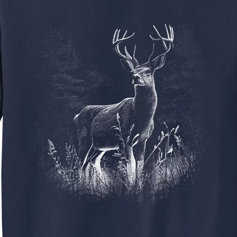 Deer In Nature Realistic Sweatshirt