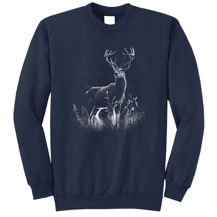 Deer In Nature Realistic Sweatshirt