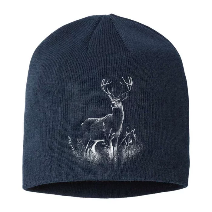 Deer In Nature Realistic 8 1/2in Sustainable Knit Beanie