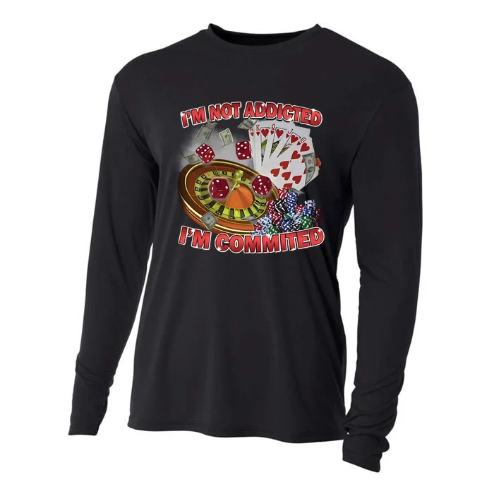 Driptoosoft IM Not Addicted IM Committed New Cooling Performance Long Sleeve Crew