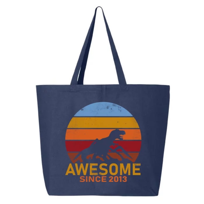 Dinosaur 9th Birthday Gift Awesome Since 2013 25L Jumbo Tote