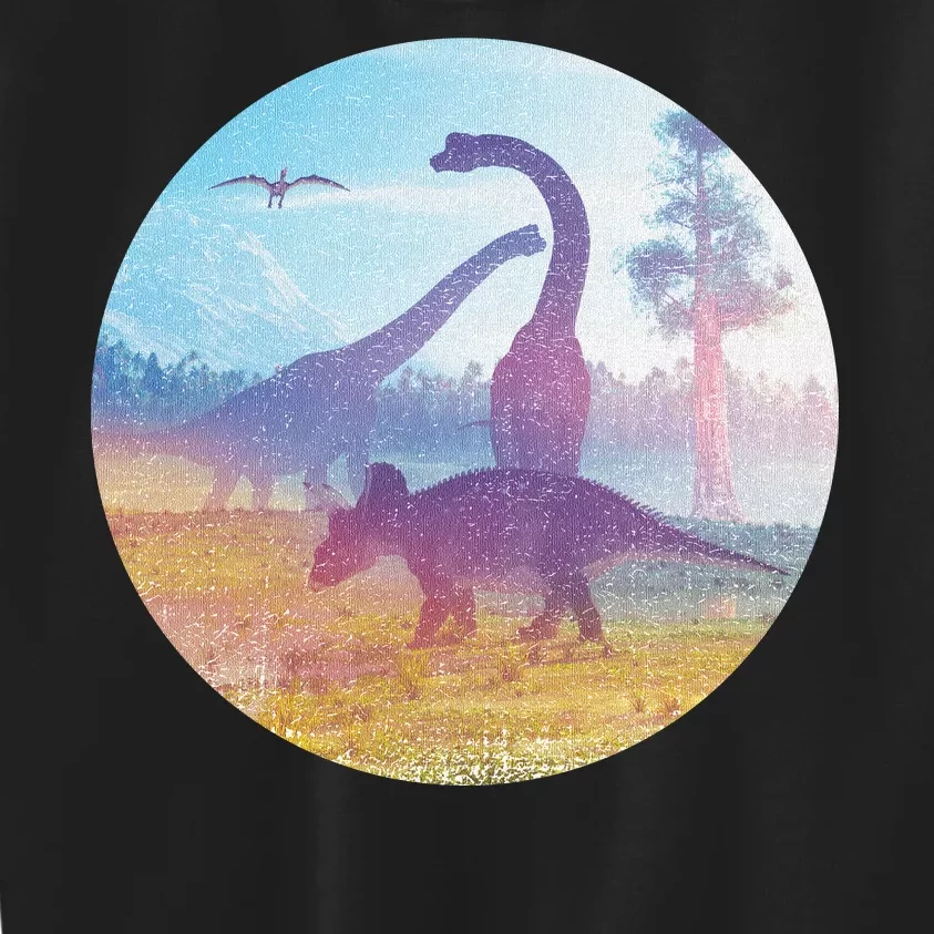 Dinosaur Landscape Kids Sweatshirt