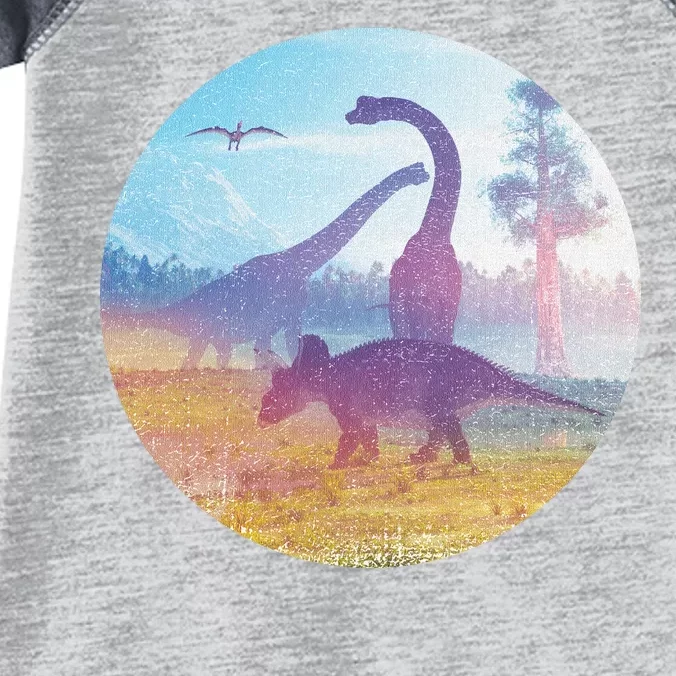 Dinosaur Landscape Infant Baby Jersey Bodysuit