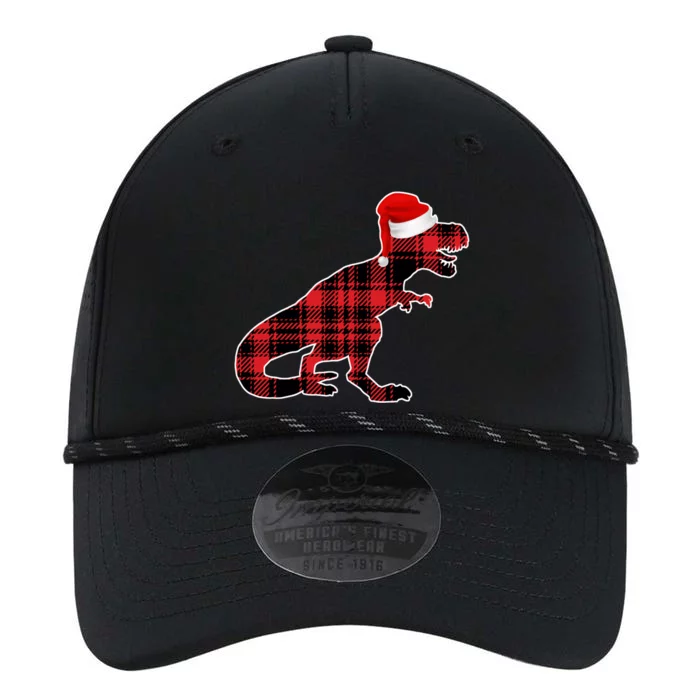 Dinosaur Santa Plaid Performance The Dyno Cap