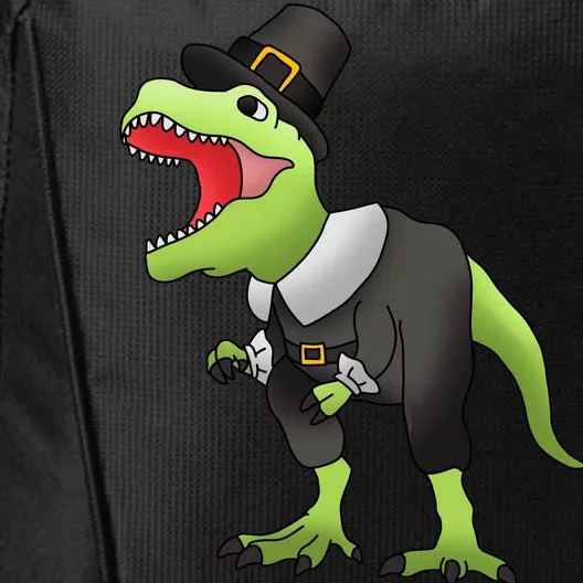 Dinosaur Thanksgiving Pilgrim City Backpack