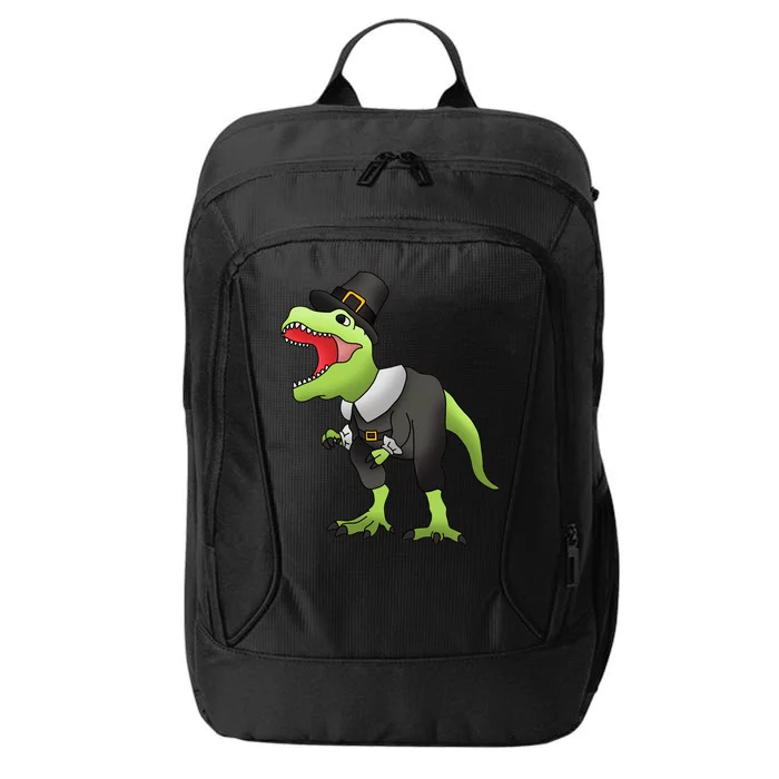 Dinosaur Thanksgiving Pilgrim City Backpack