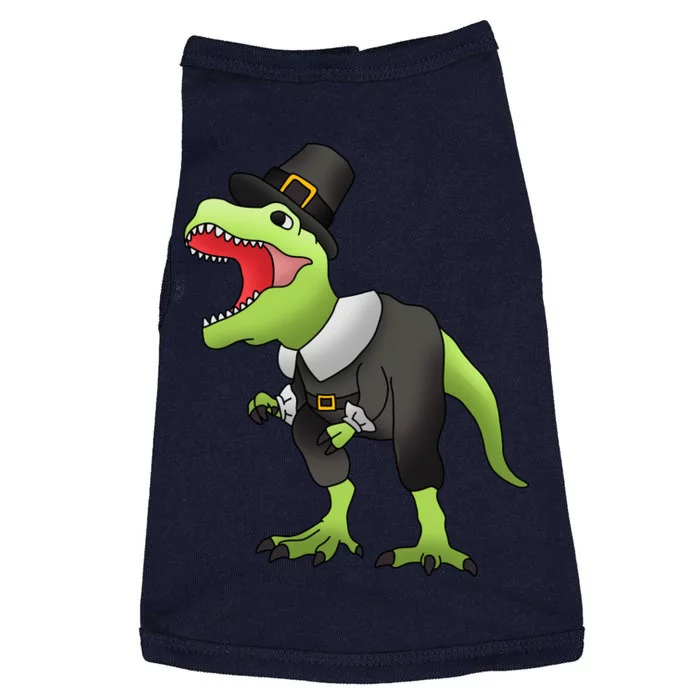 Dinosaur Thanksgiving Pilgrim Doggie Tank