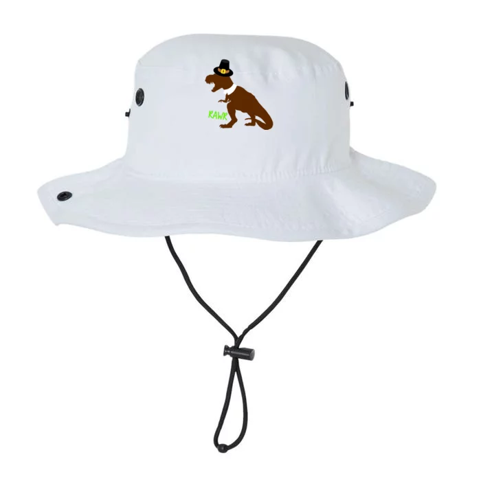 Dinosaur Thanksgiving T-Rex Pilgrim Legacy Cool Fit Booney Bucket Hat