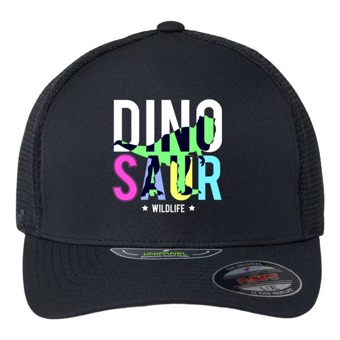 Dinosaur Wildlife Flexfit Unipanel Trucker Cap