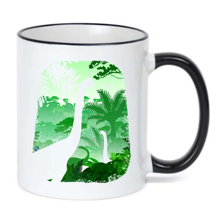 Dinosaur World Black Color Changing Mug