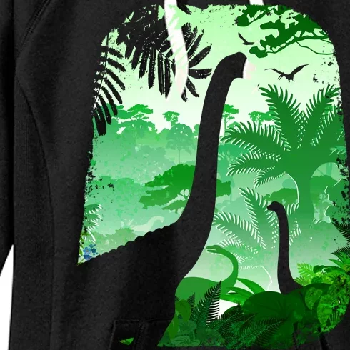 Dinosaur World Women's Fleece Hoodie