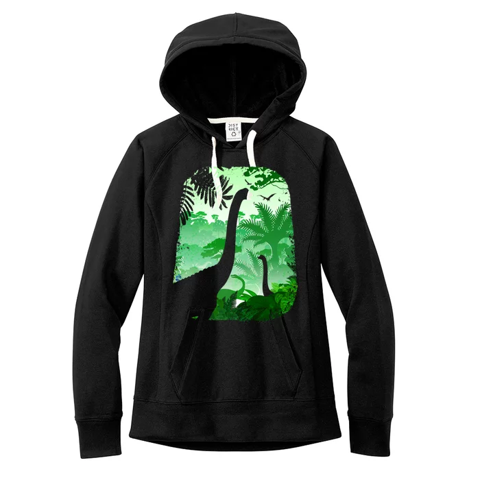 Dinosaur World Women's Fleece Hoodie