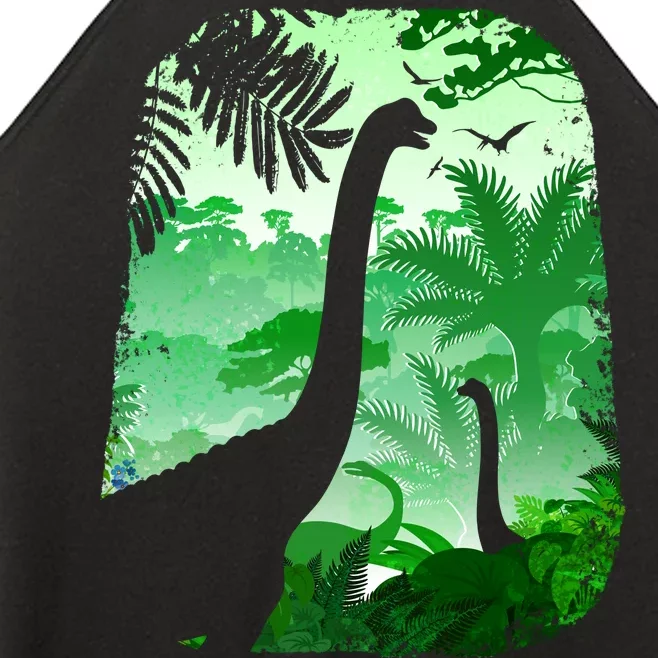 Dinosaur World Women’s Perfect Tri Rocker Tank