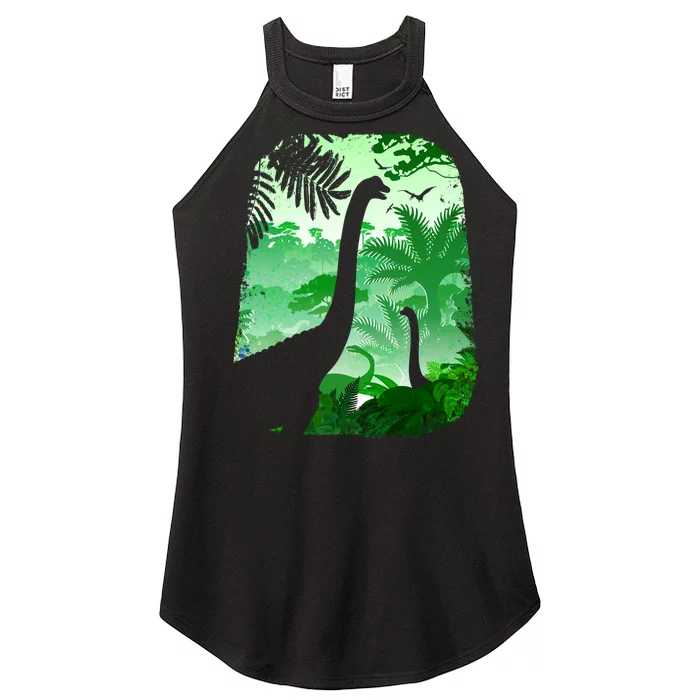 Dinosaur World Women’s Perfect Tri Rocker Tank