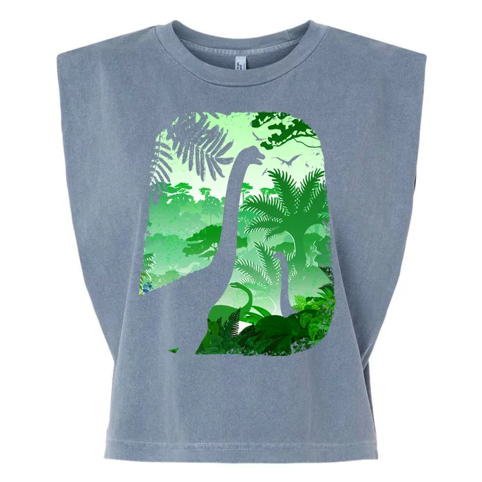 Dinosaur World Garment-Dyed Women's Muscle Tee