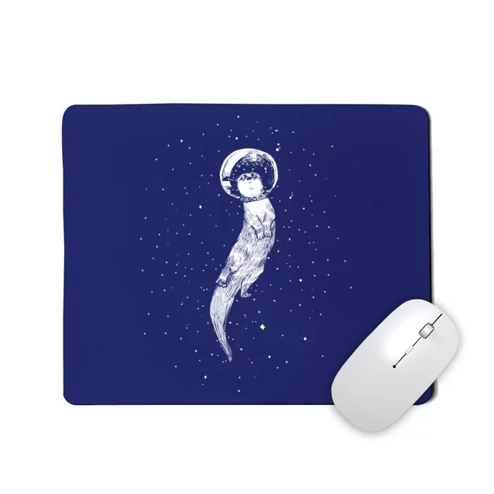 Drifting In Otter Space (Best For Color) Mousepad