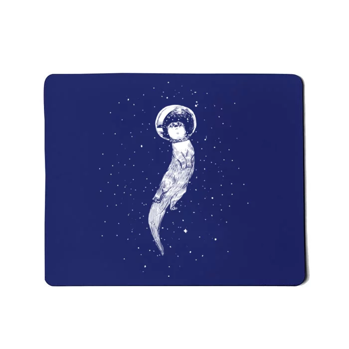 Drifting In Otter Space (Best For Color) Mousepad