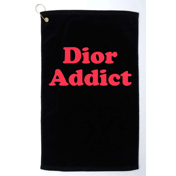 Dior Addict Socialite Los Angeles, CA Basketball Slogan Logo Platinum Collection Golf Towel