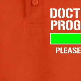 Doctor In Progress Funny Med School Student Great Gift Dry Zone Grid Performance Polo