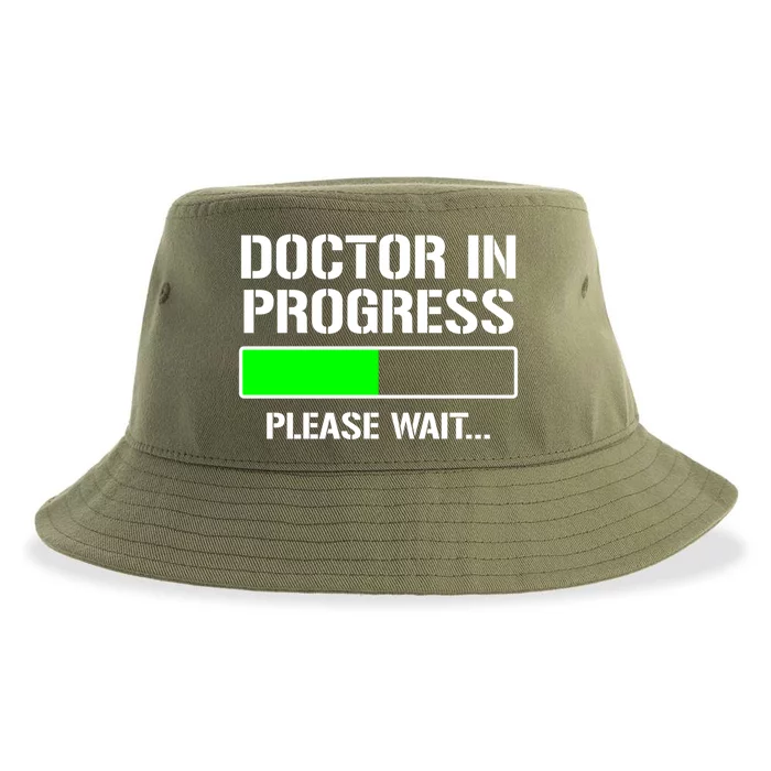 Doctor In Progress Funny Med School Student Great Gift Sustainable Bucket Hat