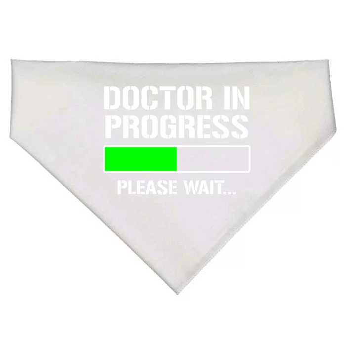 Doctor In Progress Funny Med School Student Great Gift USA-Made Doggie Bandana