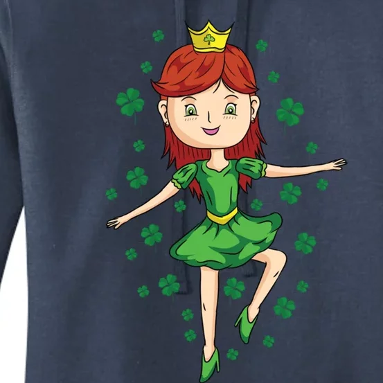 Dancing Irish Princess St Patricks Day Gift Cute Gift Women's Pullover Hoodie