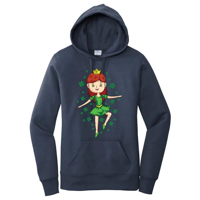 Dancing Irish Princess St Patricks Day Gift Cute Gift Women's Pullover Hoodie