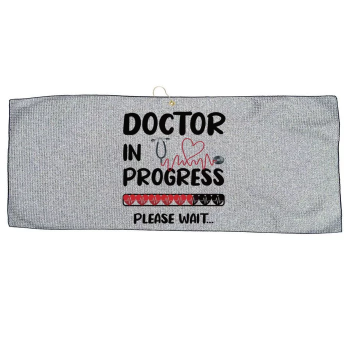 Doctor In Progress Med School Medical School Student Meaningful Gift Large Microfiber Waffle Golf Towel