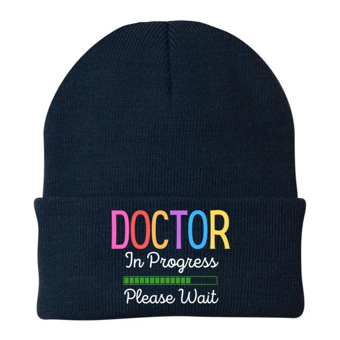 Doctor In Progress Please Wait Future Doctor Graduate Funny Cool Gift Knit Cap Winter Beanie