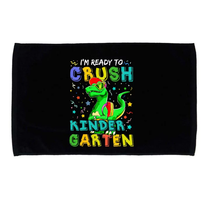 Dinosaur I'm Ready To Crush Kindergarten Back To School Microfiber Hand Towel