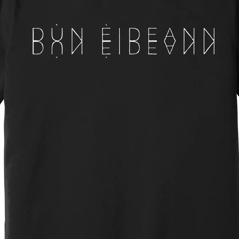 DùN èIdeann Reflections Edinburgh Scotland Word Art Premium T-Shirt