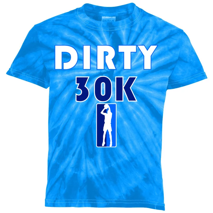 Dirk 30K Dirty 30 Basketball 30000 Points pts Kids Tie-Dye T-Shirt